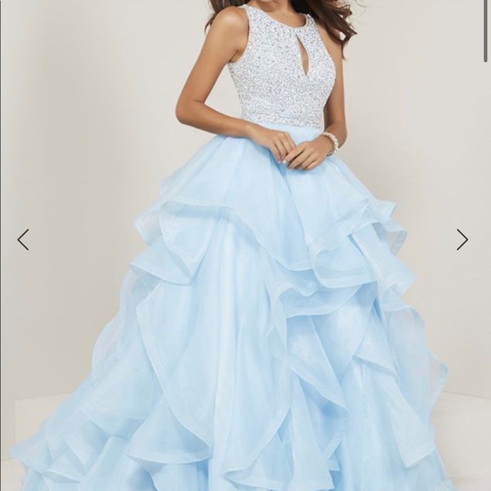 Tiffany Designs organza prom/pageant gown